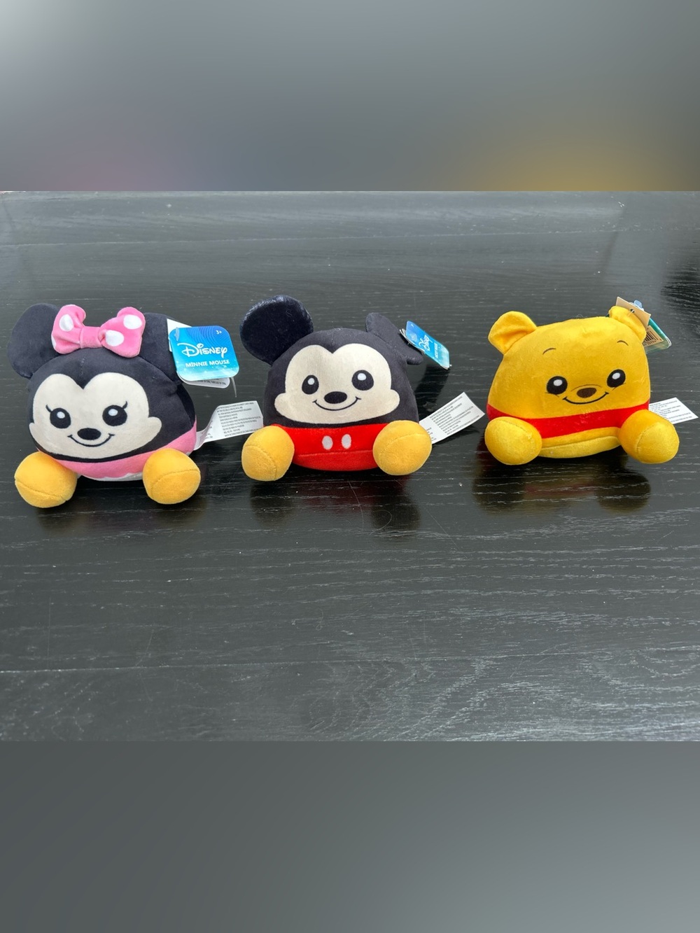 Disney Classics Mickey
Mouse, Minnie Mouse and Winnie the Pooh Weighted Plushes